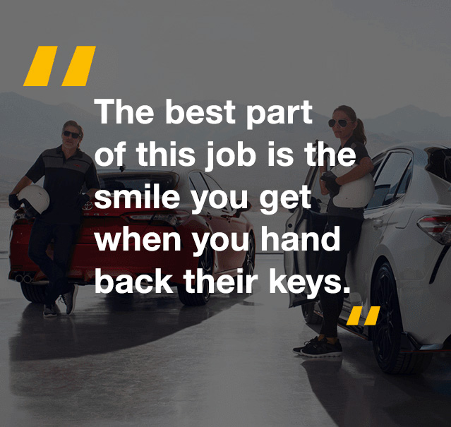 It's rewarding. There's peace of mind knowing the customer is back safely on the road.