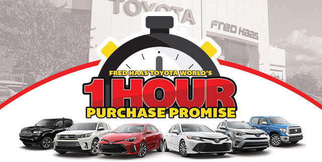 One Hour Promise Fred Haas Toyota World