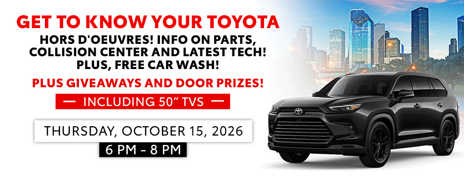Get to Know Your Toyota Event