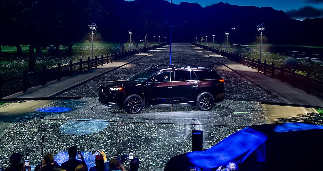2027 Subaru Getaway unveiled at its New York International Auto Show press reveal
